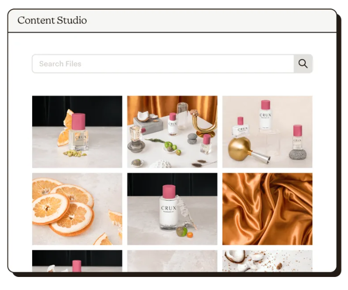 Mailchimp content studio feature screenshot