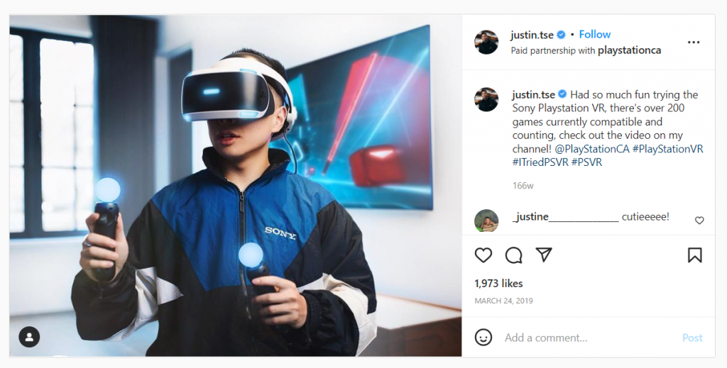 Justin Tse influencer marketing campaign example