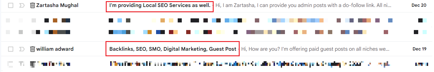 Subject line example