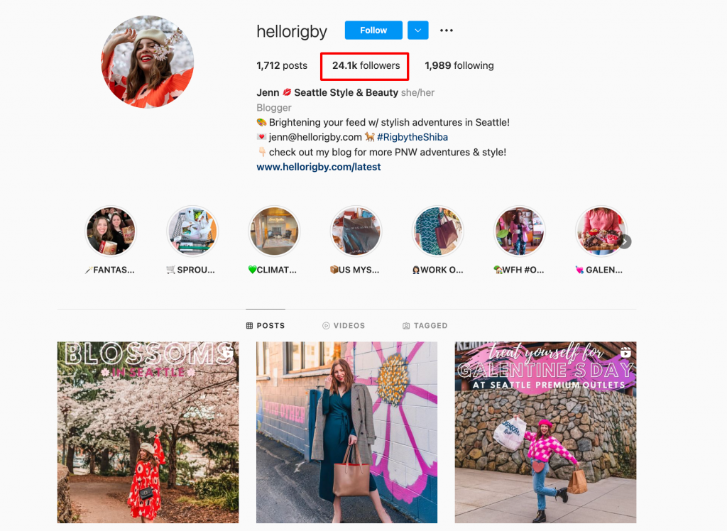 @hellorigby micro-influencer example