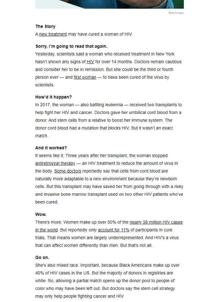 TheSkimm news update newsletter example