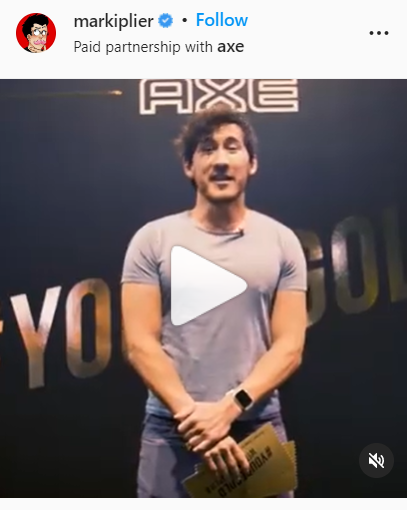 Markiplier KOL marketing example brand mentions