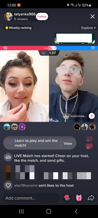 How to go live on TikTok step 3