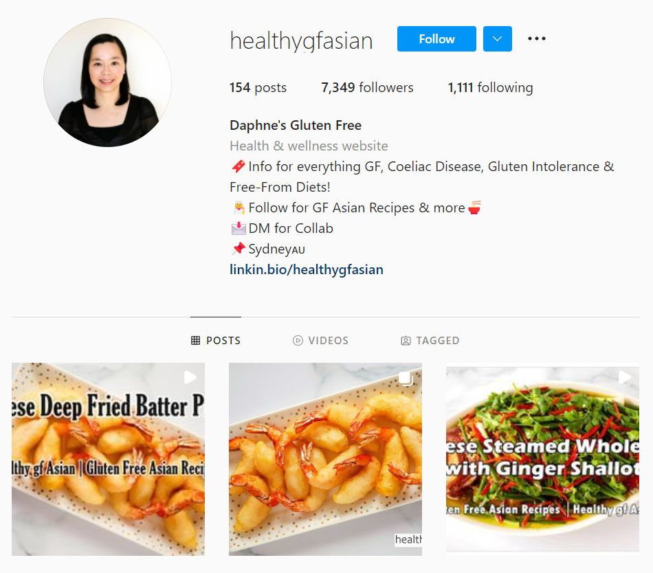 Daphne Goh food influencer example