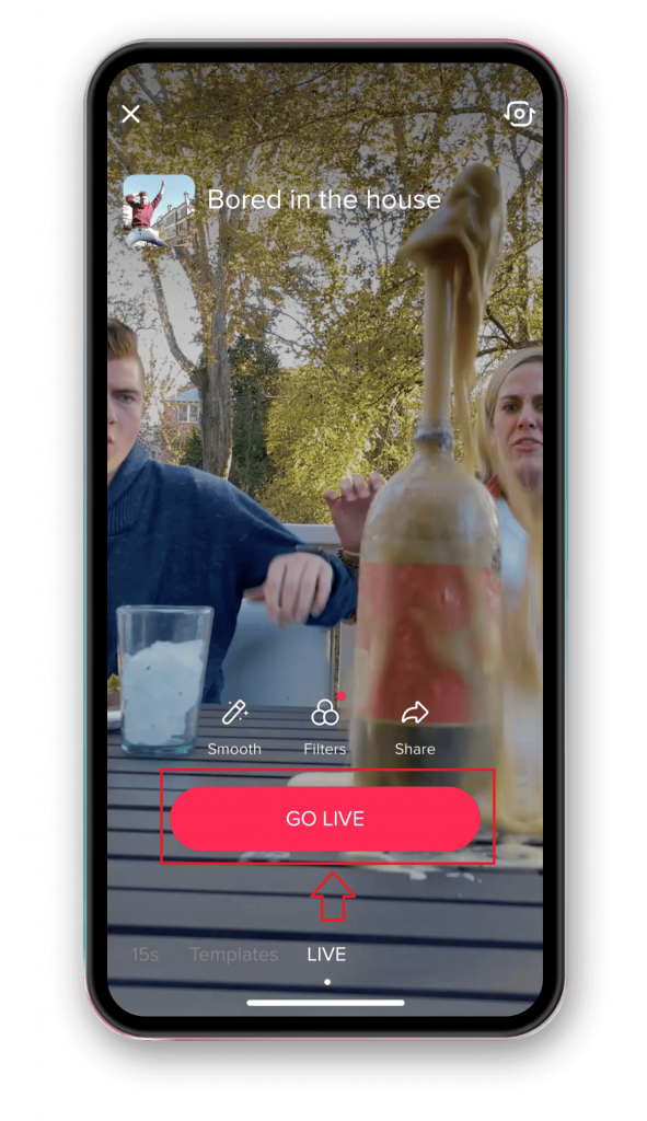 How to go live on TikTok step 4